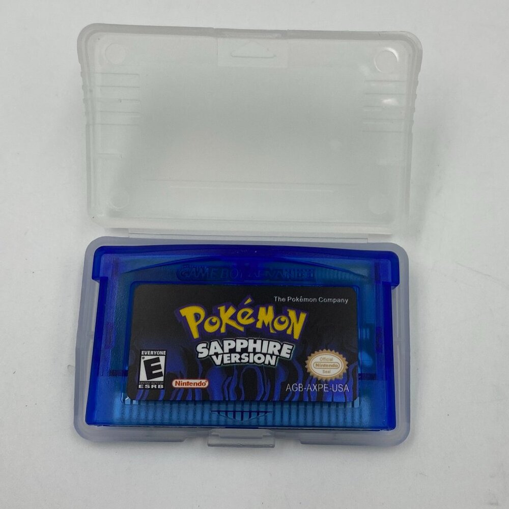 Pokemon Sapphire GBA Game Boy Advance New Battery Authentic W Case